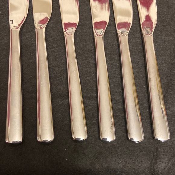 WMF Cromargan 4 Dinner Knives 8” & 2 Steak 9” Boston Pattern Stainless Flatware. - Picture 5 of 9